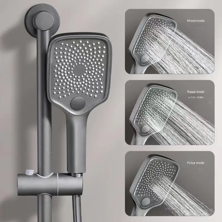 Chuveiro de mão mineral de água dura com filtro de alta pressão
